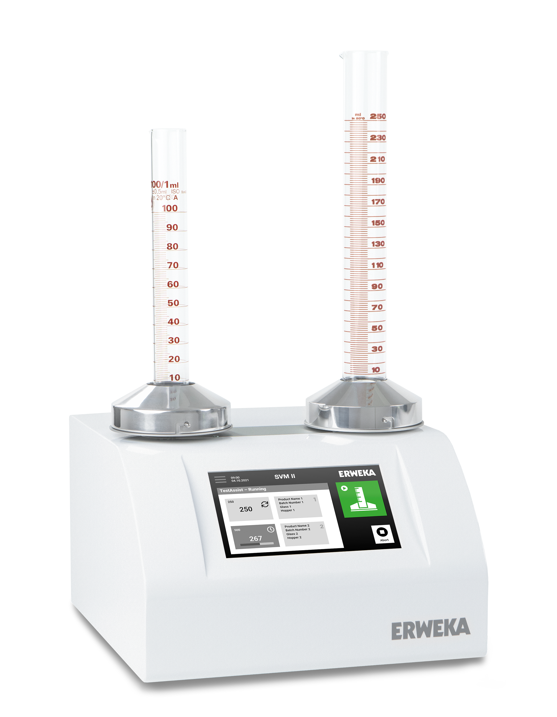 Tapped density tester